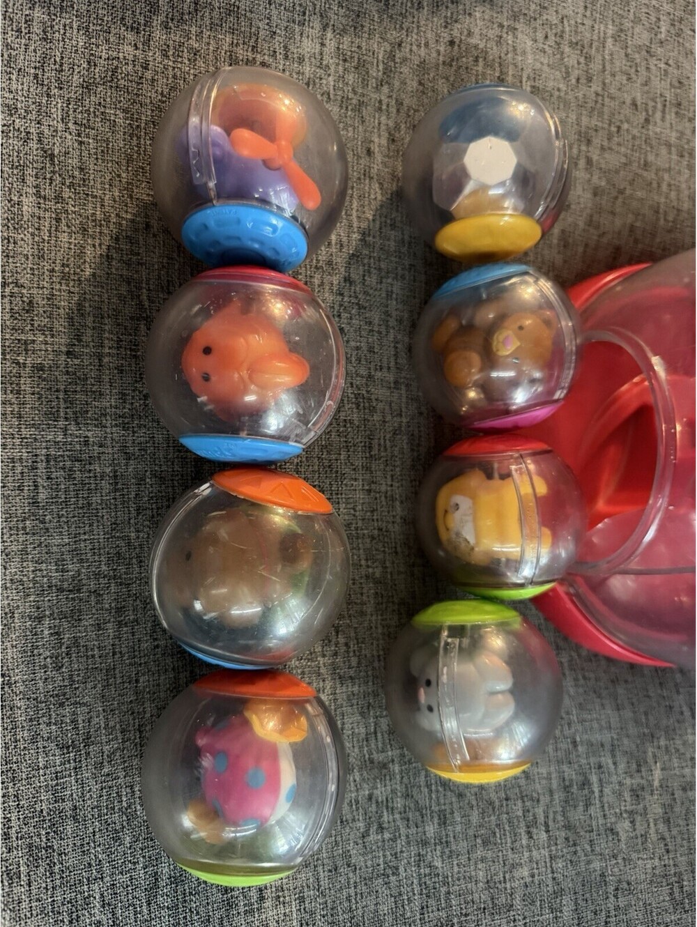 Fisher Price Roll a Rounds Swirlin' Surprise Gumball Machine 8 Balls Lights Work - Picture 4 of 12